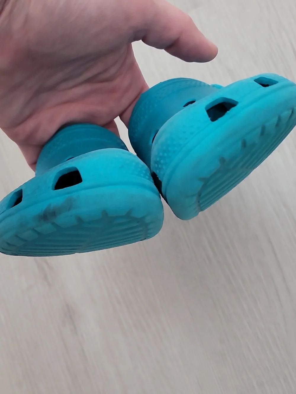 Crocs Kids Toddler Clogs Size 8/9 Blue Water Beach Pool Shoes